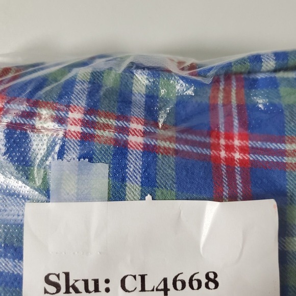 Vineyard Vines Men Plaid Flannel Shirt Size Medium Slim Fit Whale Logo Preppy‎ - Picture 10 of 10